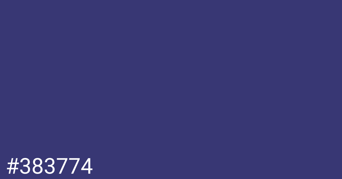 Hex color #383774 graphic