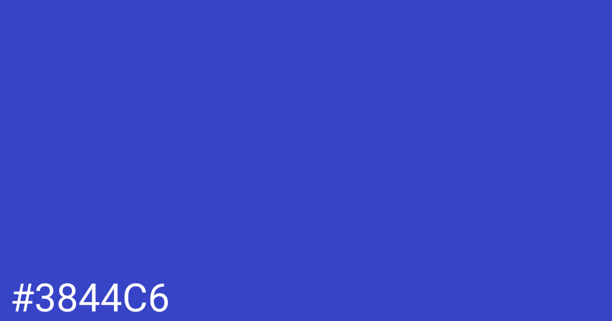 Hex color #3844c6 graphic