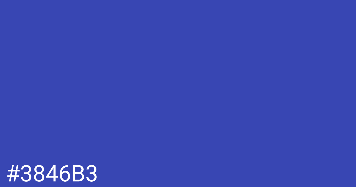 Hex color #3846b3 graphic