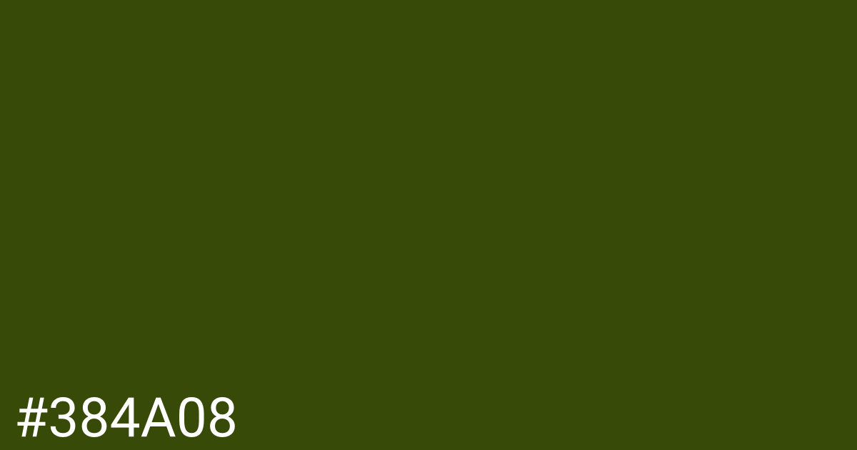 Hex color #384a08 graphic