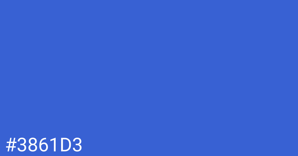 Hex color #3861d3 graphic