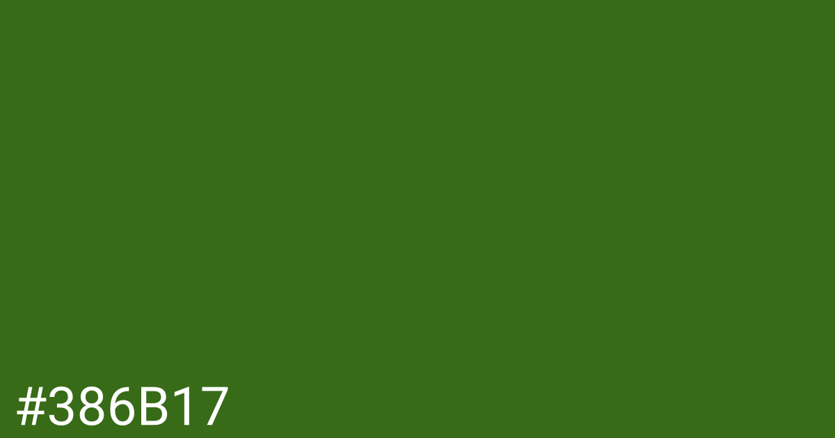 Hex color #386b17 graphic