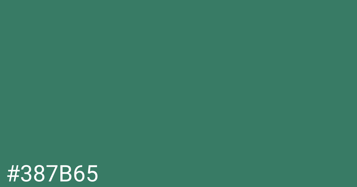 Hex color #387b65 graphic