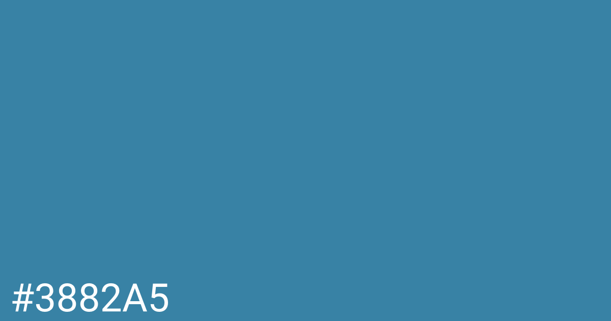 Hex color #3882a5 graphic