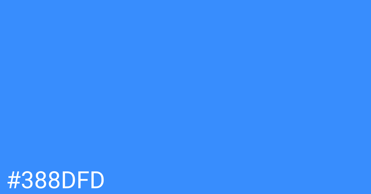 Hex color #388dfd graphic
