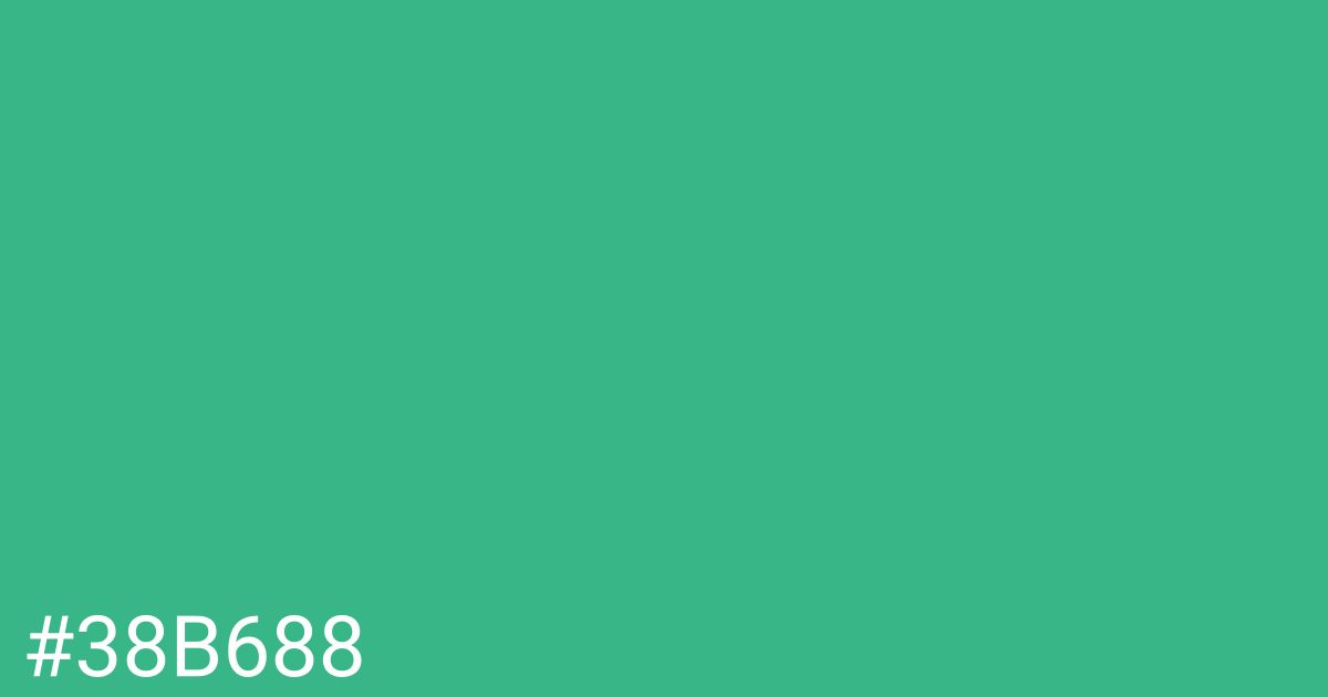 Hex color #38b688 graphic