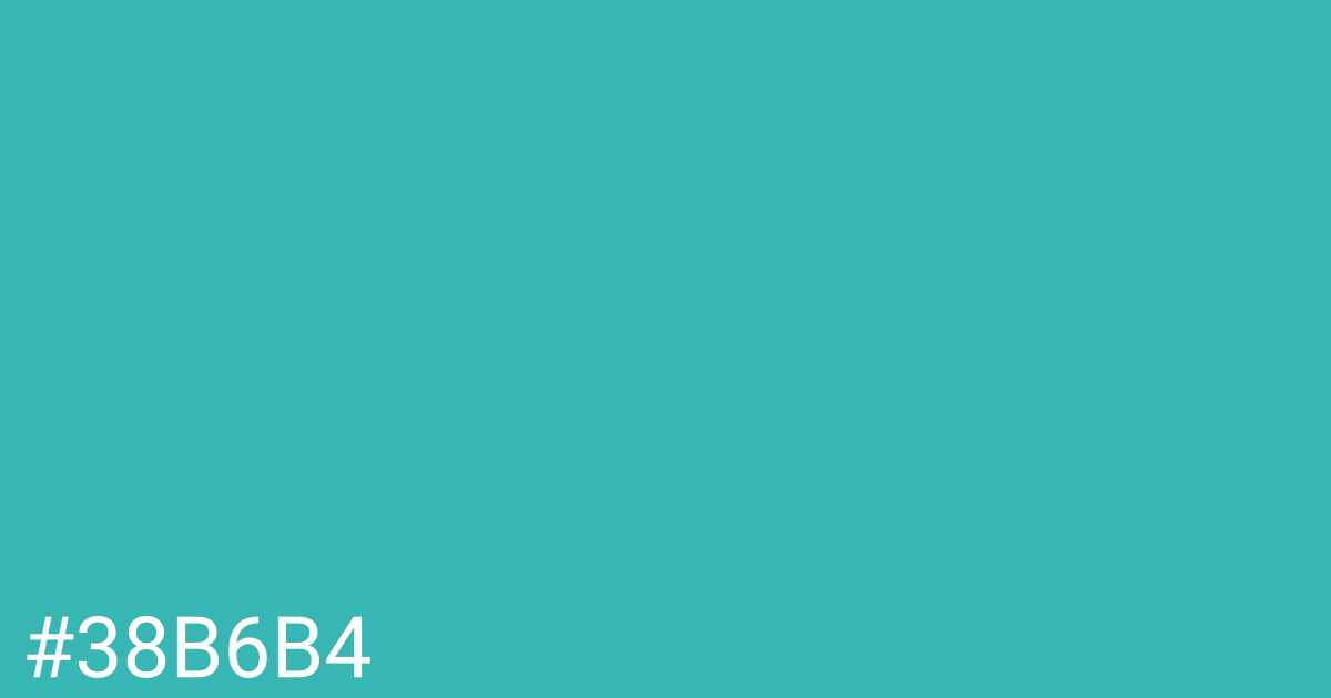 Hex color #38b6b4 graphic