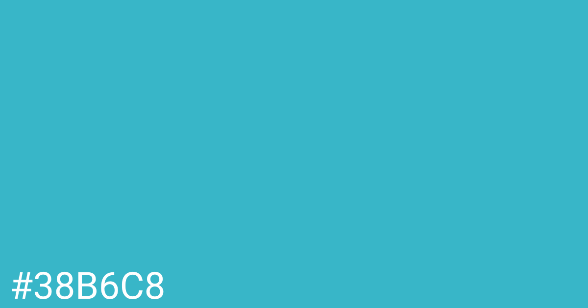 Hex color #38b6c8 graphic