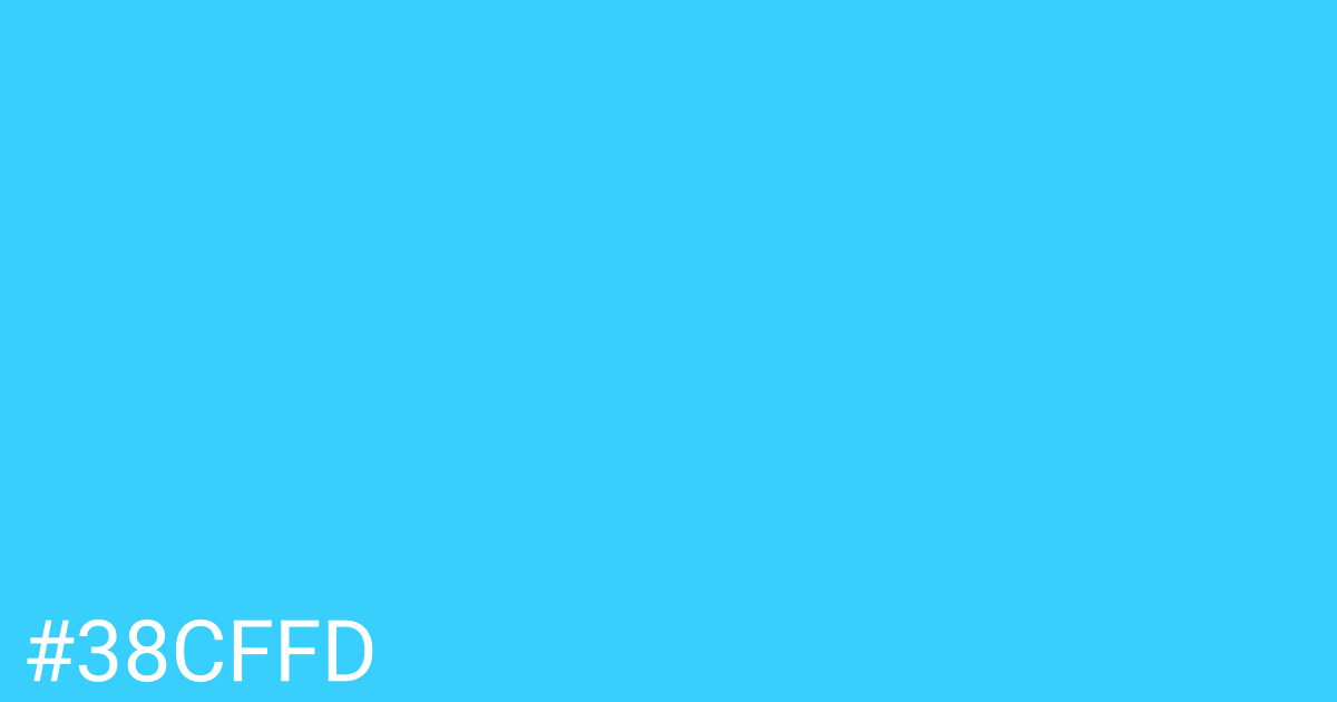 Hex color #38cffd graphic