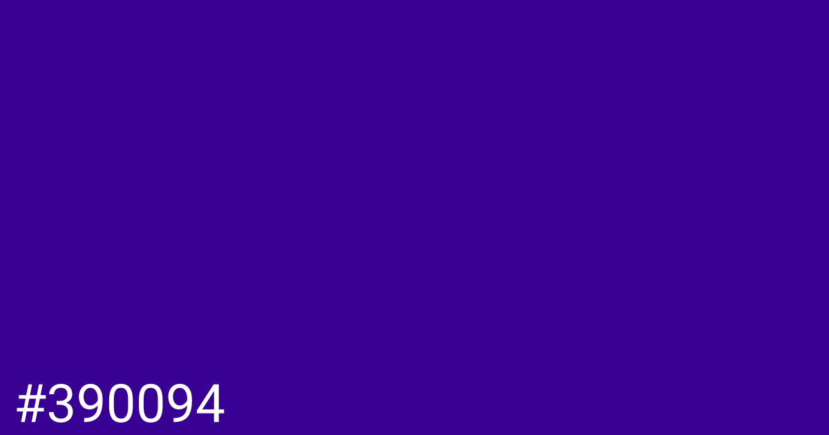 Hex color #390094 graphic