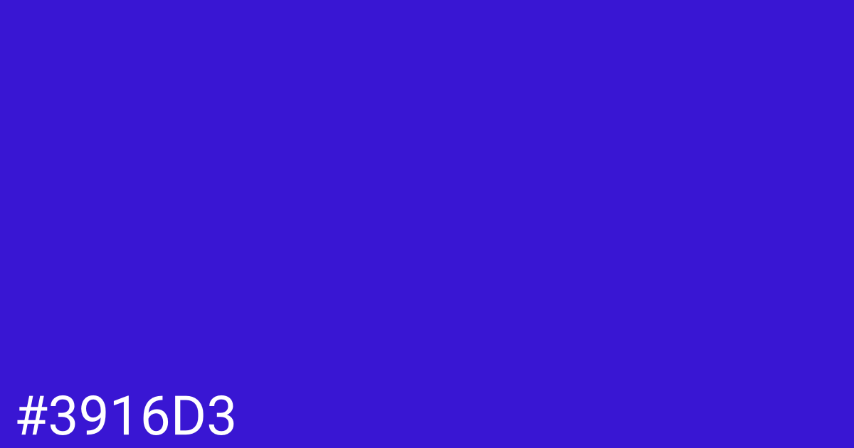 Hex color #3916d3 graphic