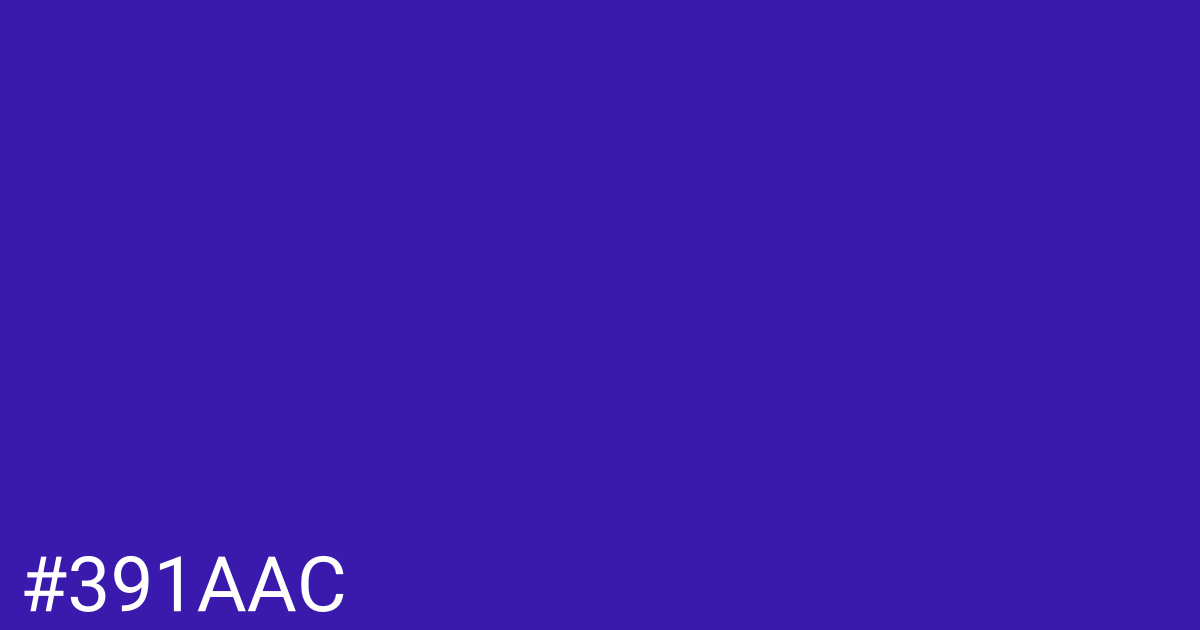 Hex color #391aac graphic