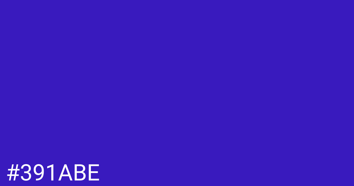 Hex color #391abe graphic