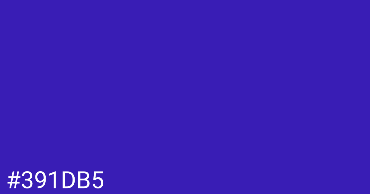 Hex color #391db5 graphic