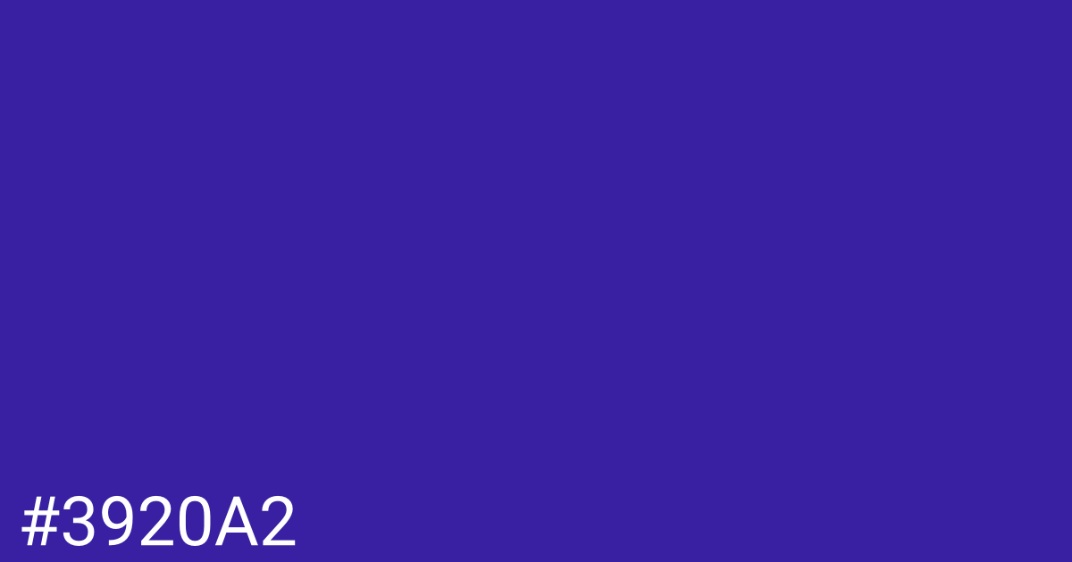 Hex color #3920a2 graphic