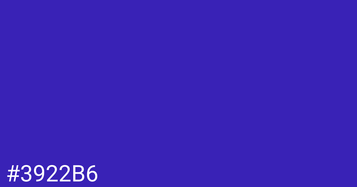 Hex color #3922b6 graphic
