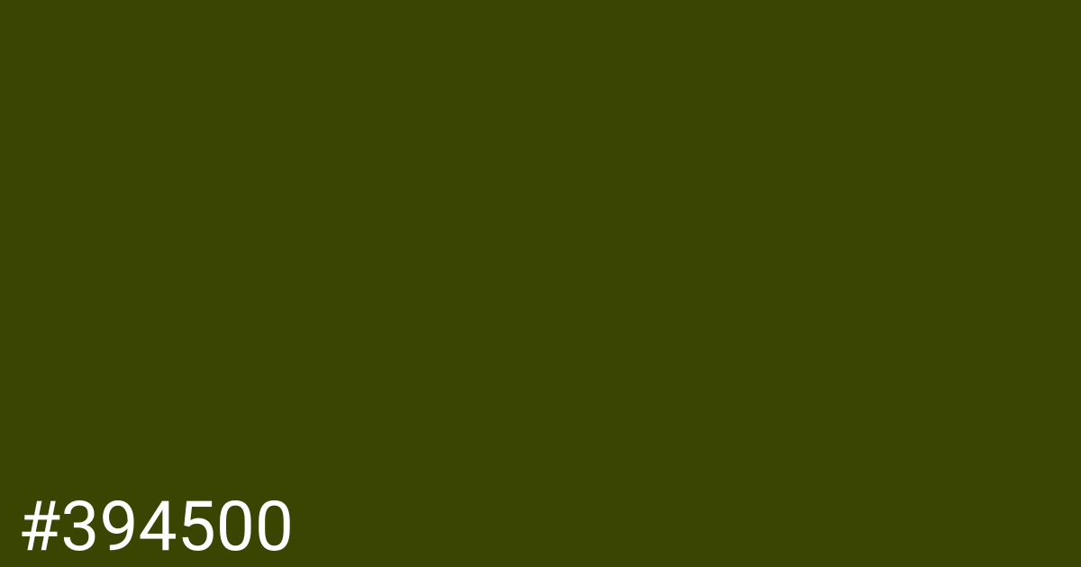 Hex color #394500 graphic