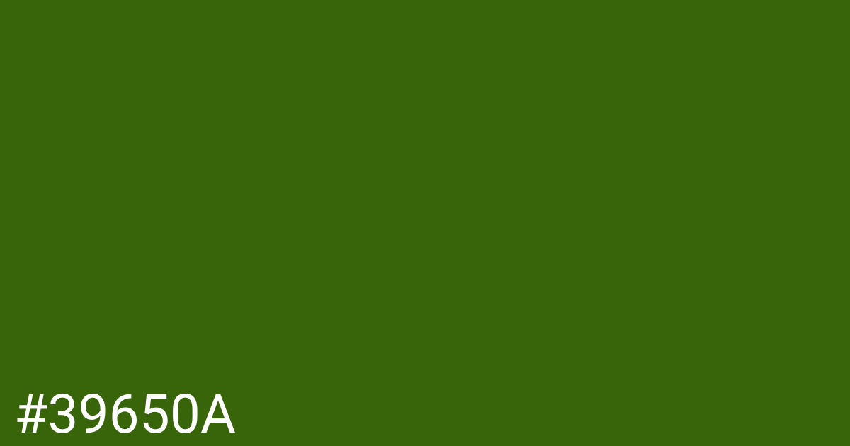 Hex color #39650a graphic