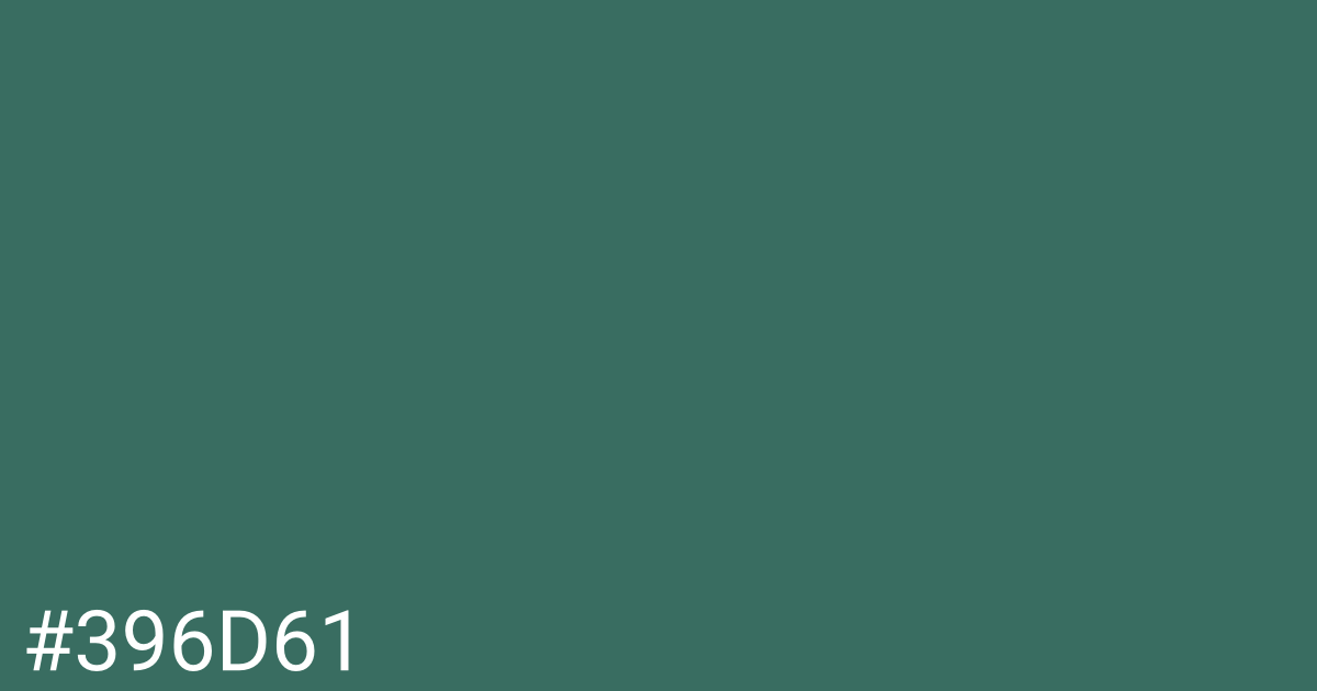 Hex color #396d61 graphic