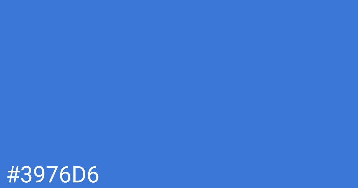 Hex color #3976d6 graphic
