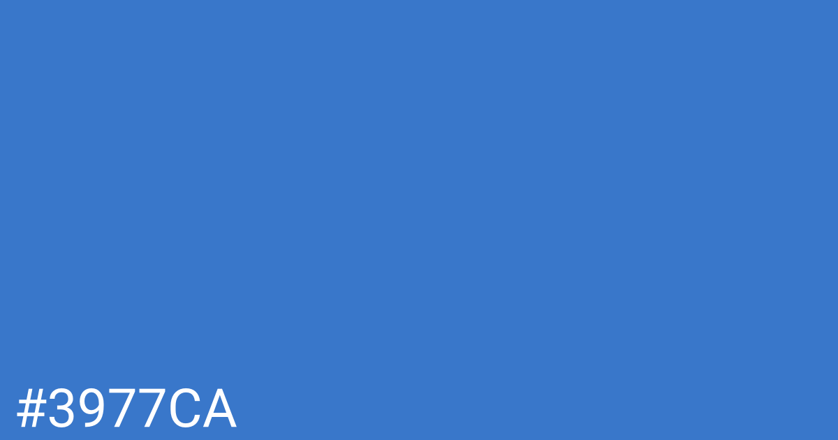 Hex color #3977ca graphic