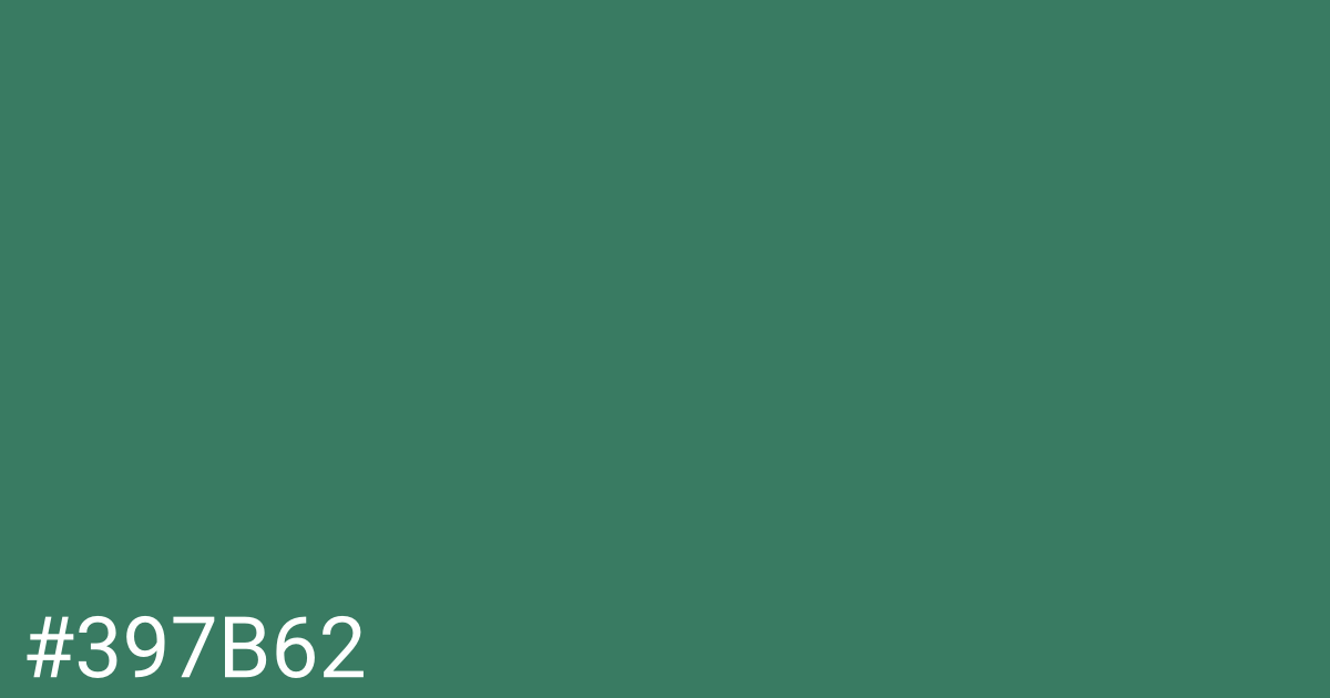 Hex color #397b62 graphic