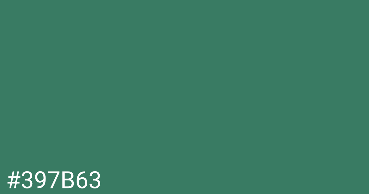 Hex color #397b63 graphic