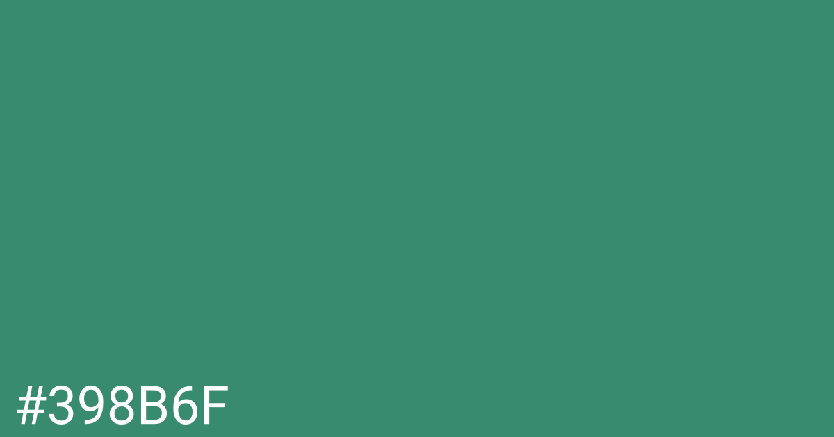 Hex color #398b6f graphic