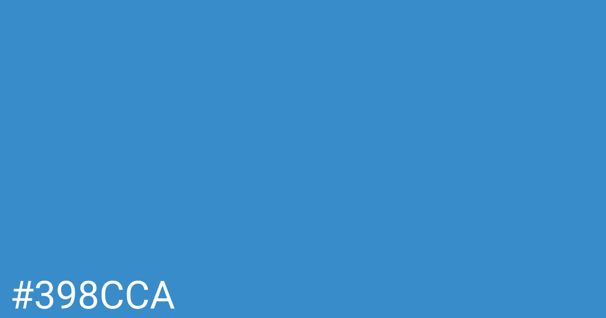 Hex color #398cca graphic
