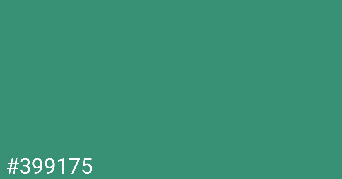 Hex color #399175 graphic