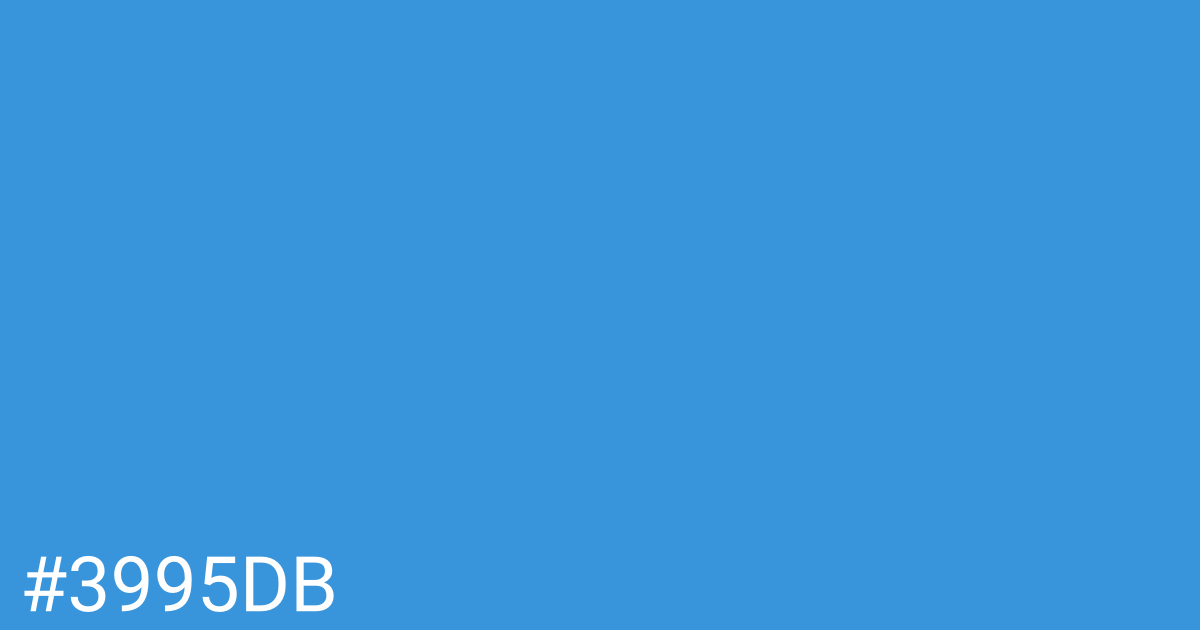 Hex color #3995db graphic