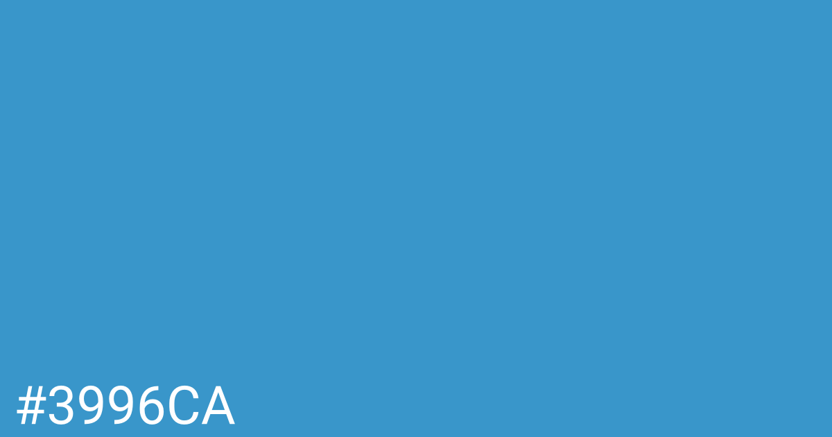 Hex color #3996ca graphic