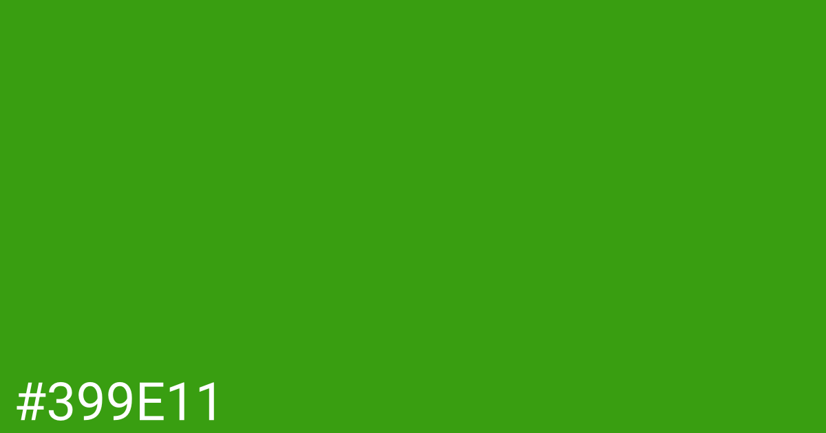 Hex color #399e11 graphic