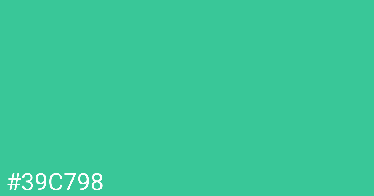 Hex color #39c798 graphic