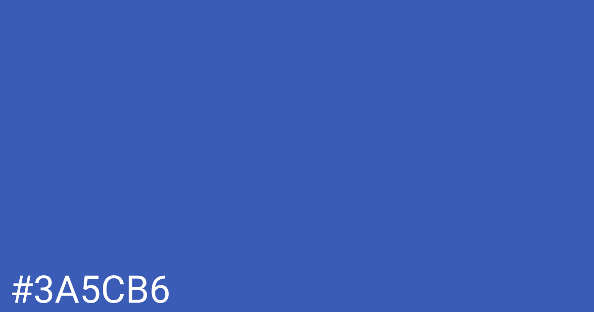 Hex color #3a5cb6 graphic