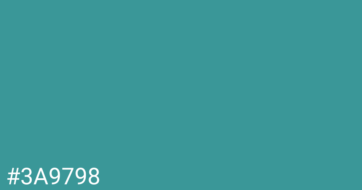 Hex color #3a9798 graphic