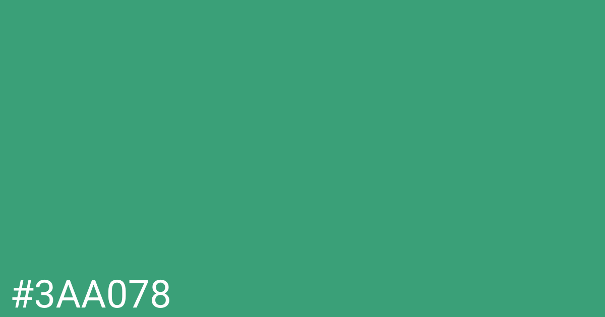 Hex color #3aa078 graphic