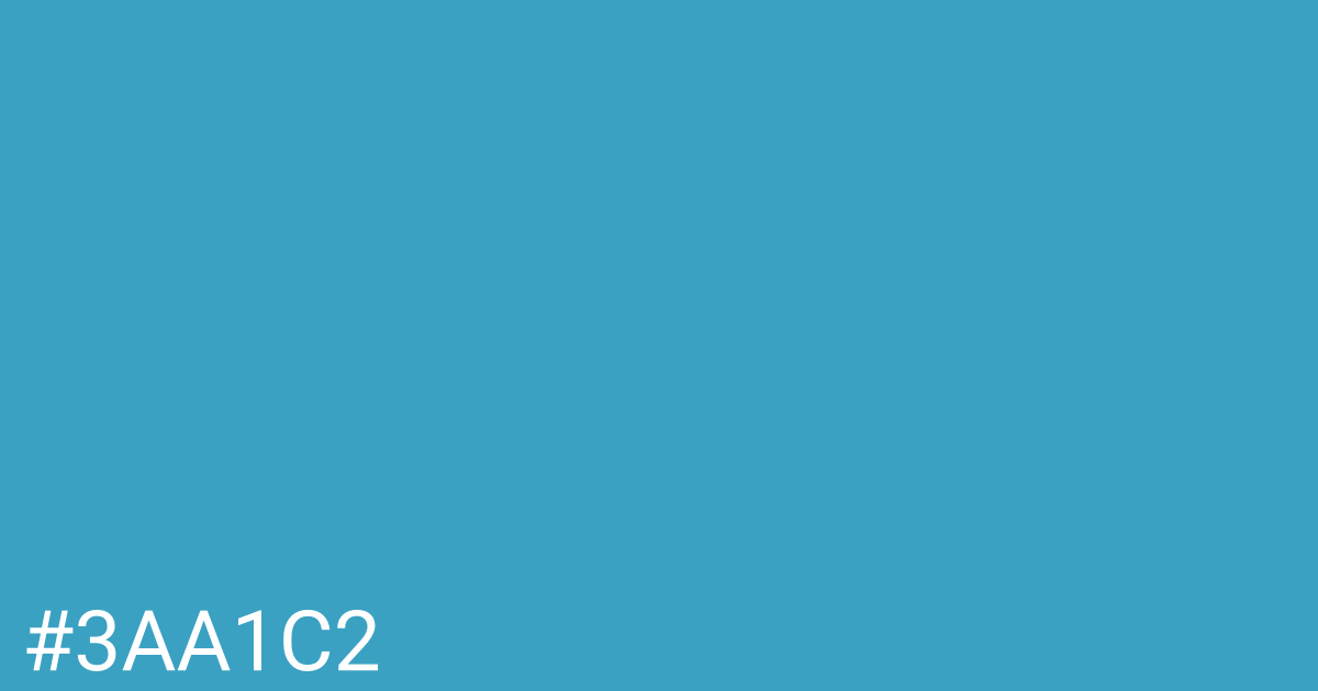 Hex color #3aa1c2 graphic