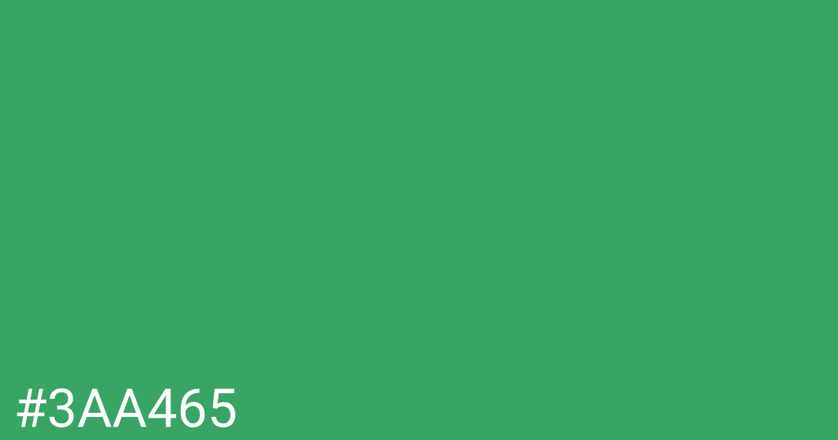 Hex color #3aa465 graphic