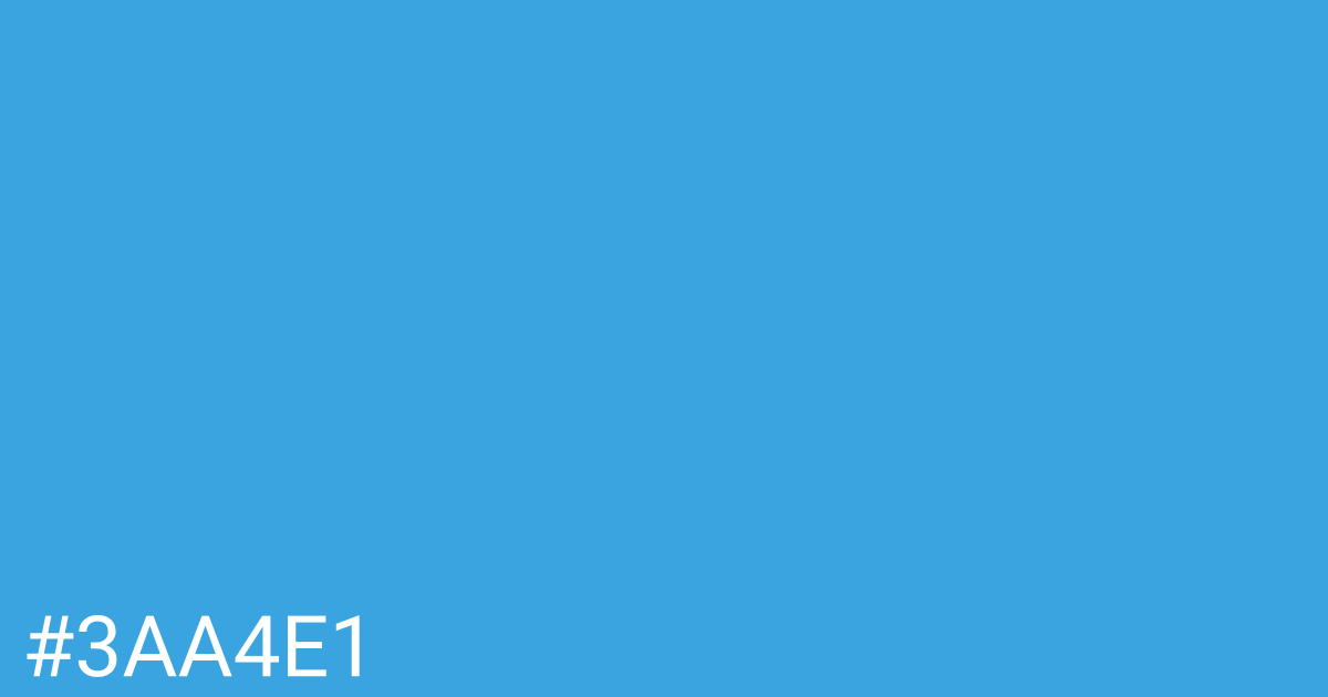 Hex color #3aa4e1 graphic