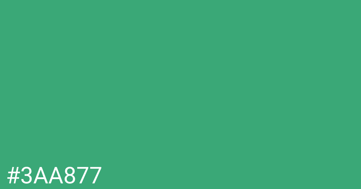 Hex color #3aa877 graphic