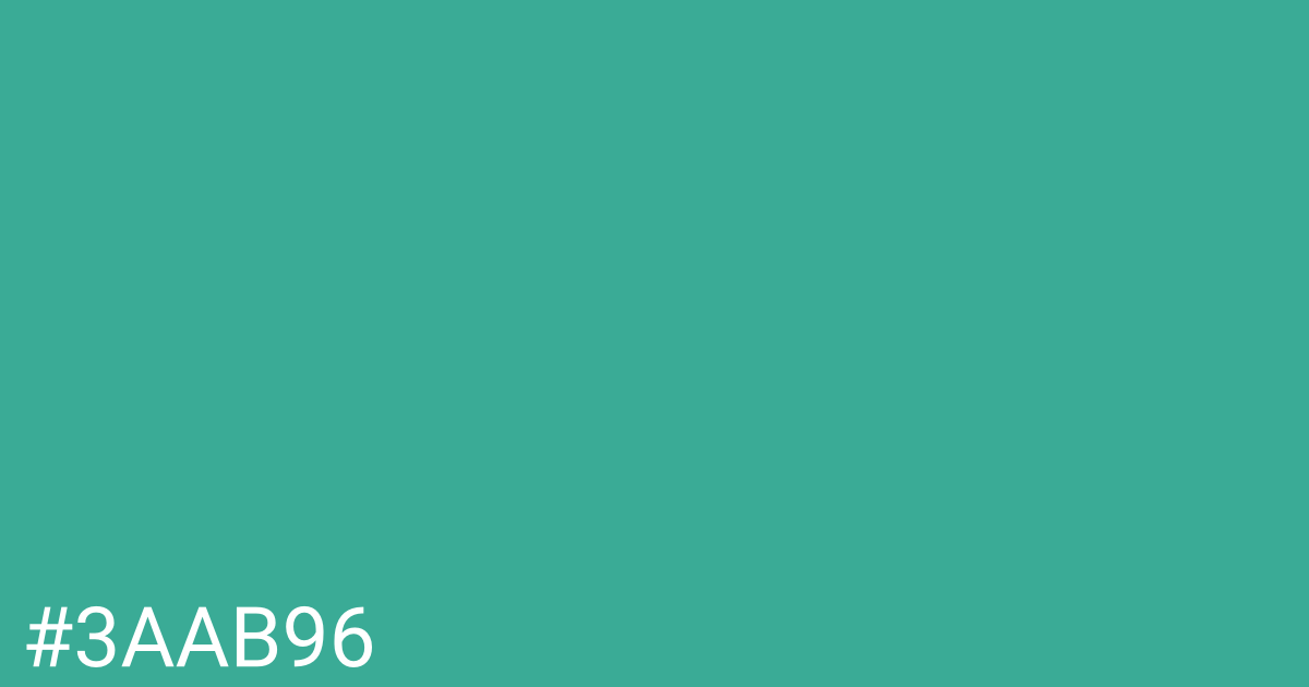 Hex color #3aab96 graphic