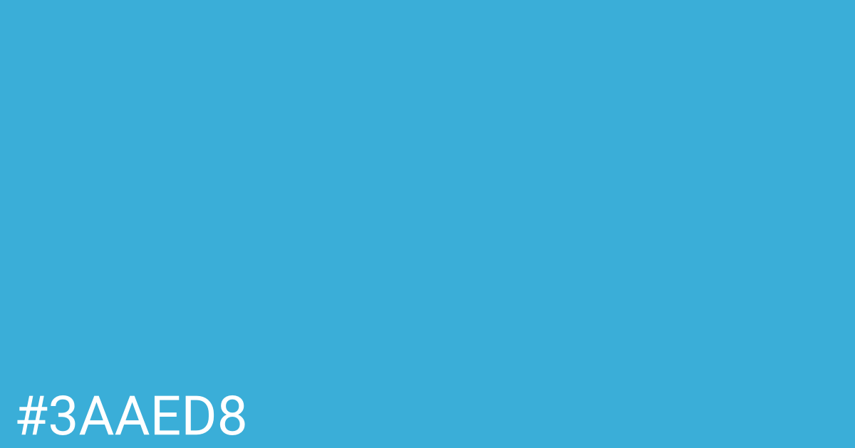 Hex color #3aaed8 graphic