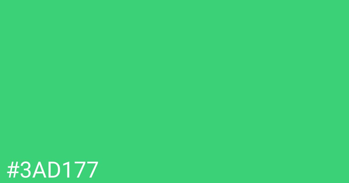 Hex color #3ad177 graphic