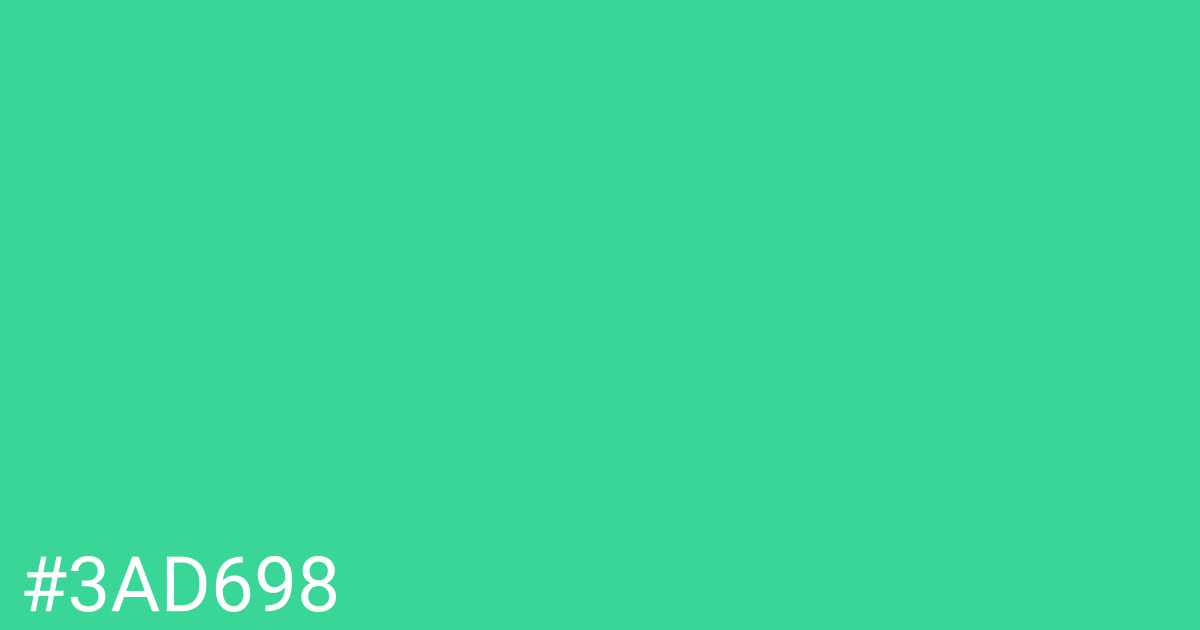 Hex color #3ad698 graphic