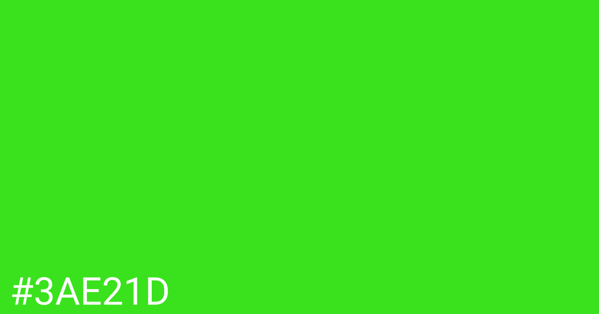 Hex color #3ae21d graphic