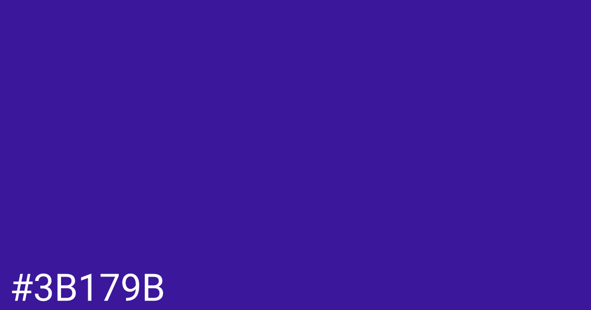 Hex color #3b179b graphic