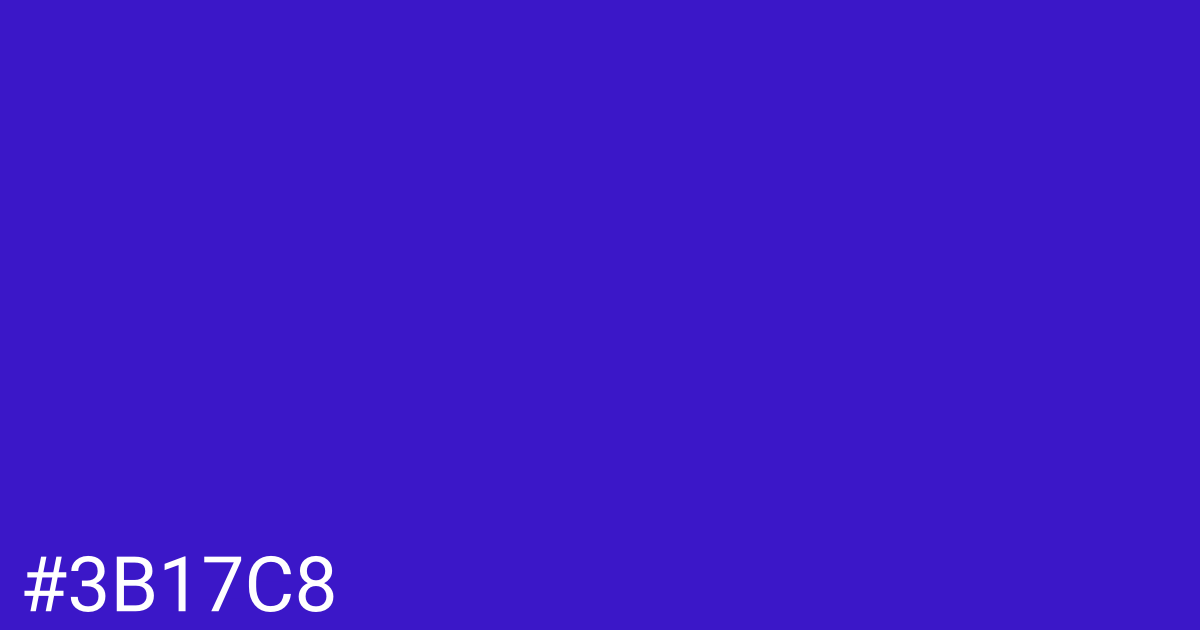 Hex color #3b17c8 graphic