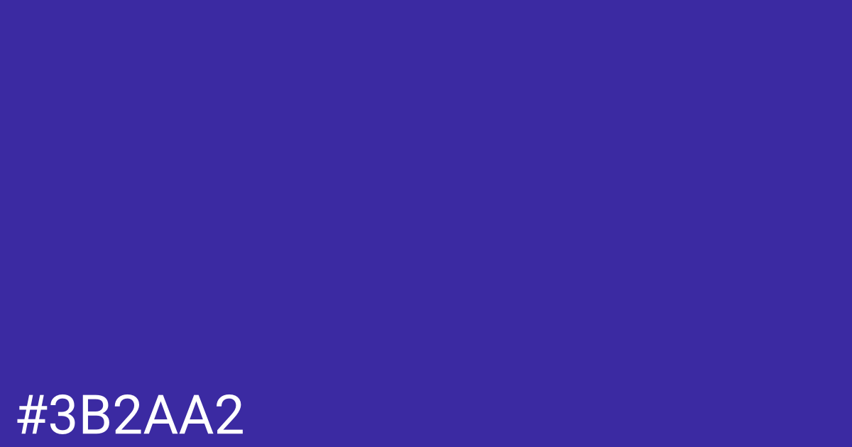 Hex color #3b2aa2 graphic