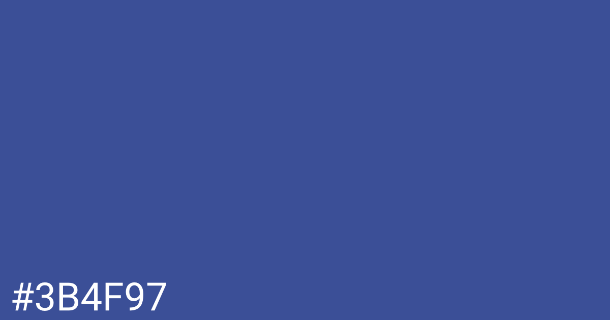 Hex color #3b4f97 graphic
